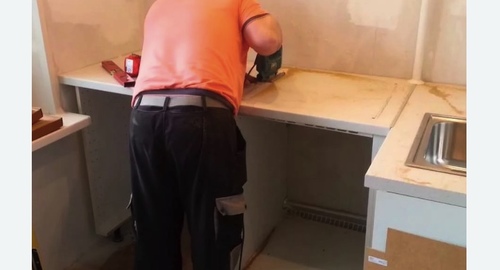Сборка кухонного гарнитура. Обнинск